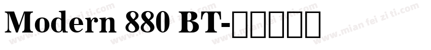 Modern 880 BT字体转换